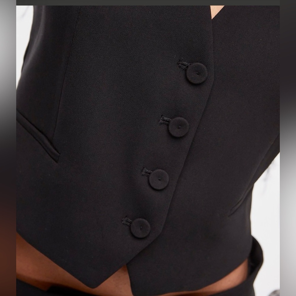 MANGO Women’s Buttons Detail Suit Vest Size XL - Picture 10 of 13